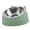 Elevated Stainless Steel Cat Feeding Bowl Cat Bowl With Ergonomic Inclined Design For Comfortable E 0