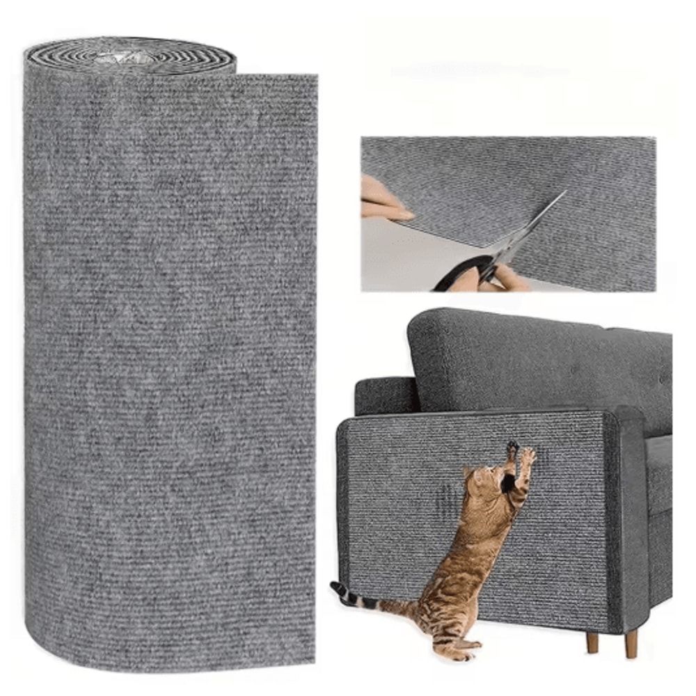 SelfAdhesive Cat Scratching Pad Cat Scratching Pad For Furniture Protection DIY Scratching Areas 0