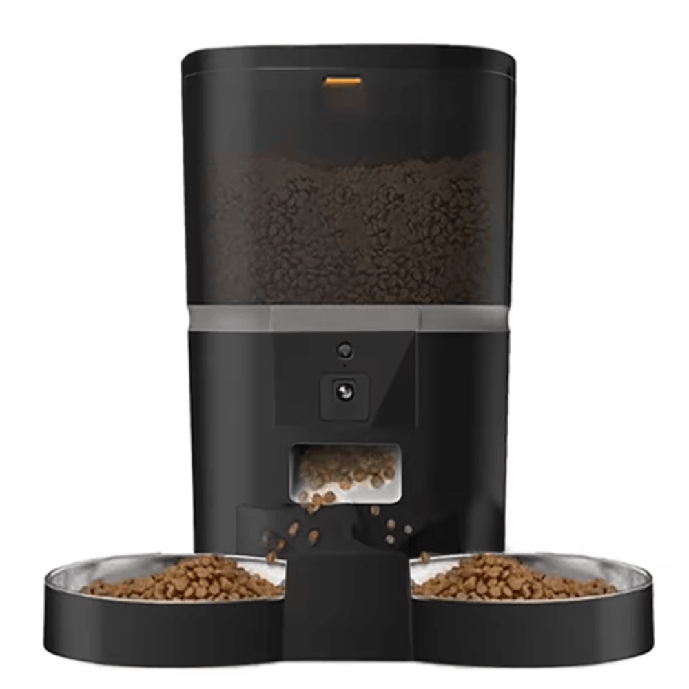 Smart Automatic Pet Feeder With Camera Automatic Cat Feeder With Timed Feeding HD Monitoring Dual 2