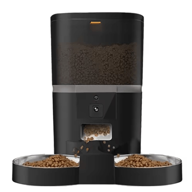 Smart Automatic Pet Feeder With Camera Automatic Cat Feeder With Timed Feeding HD Monitoring Dual 2