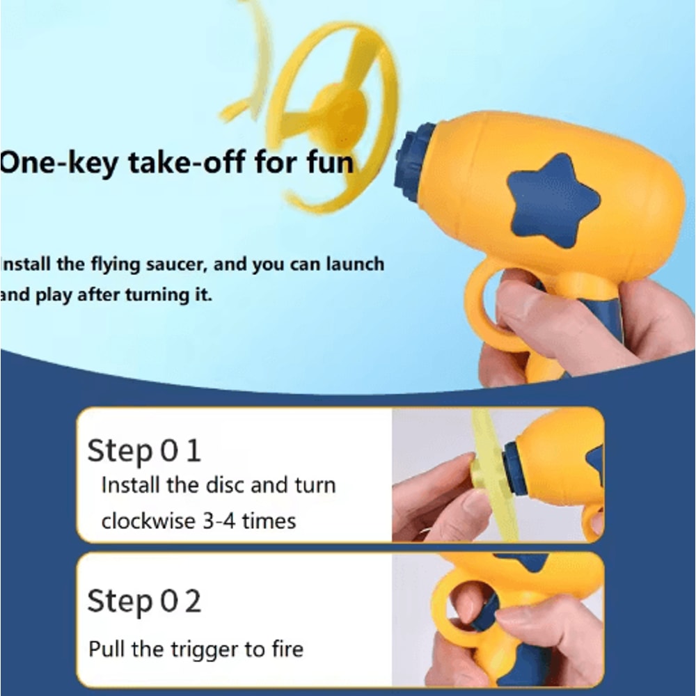 Flying Disc Launcher Cat Toy Interactive Cat Toy For Chasing Hunting Active Play 6
