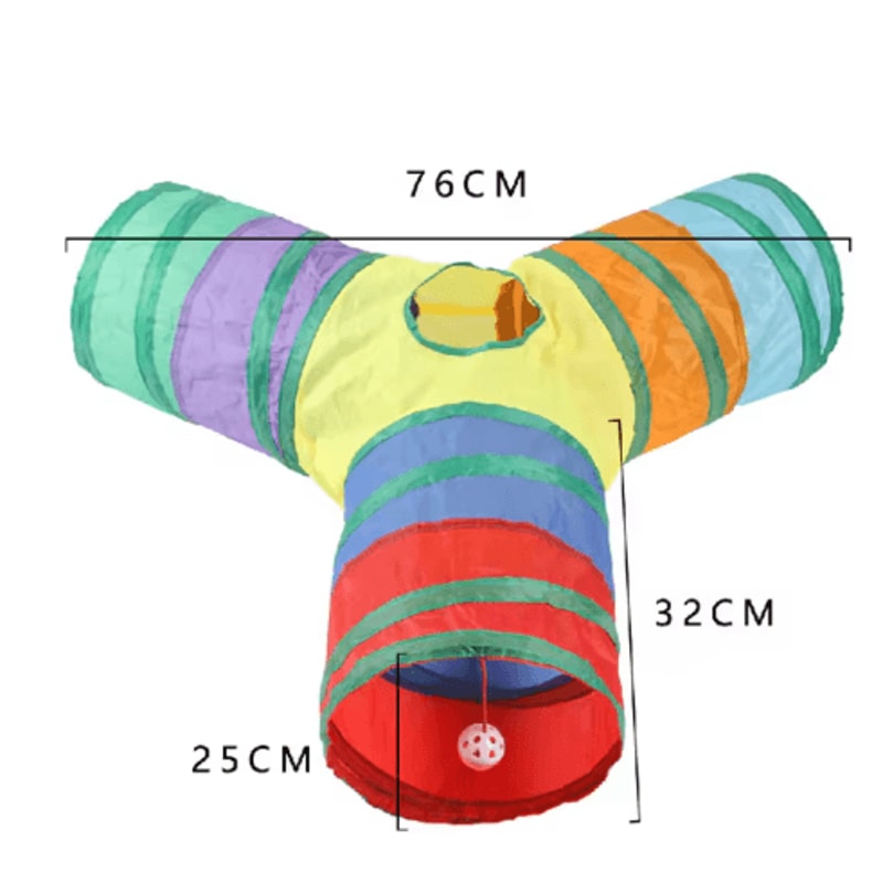 Collapsible Cat Tunnel Play Tube Cat Tunnel For Indoor Outdoor Exercise Training Interactive Fun 1