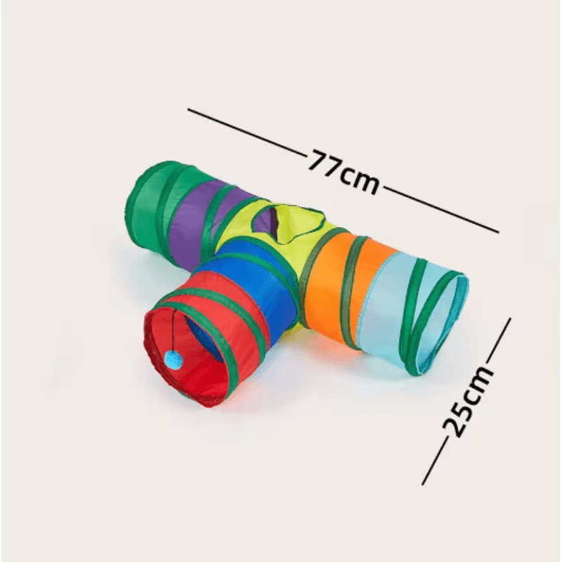 Collapsible Cat Tunnel Play Tube Cat Tunnel For Indoor Outdoor Exercise Training Interactive Fun 5