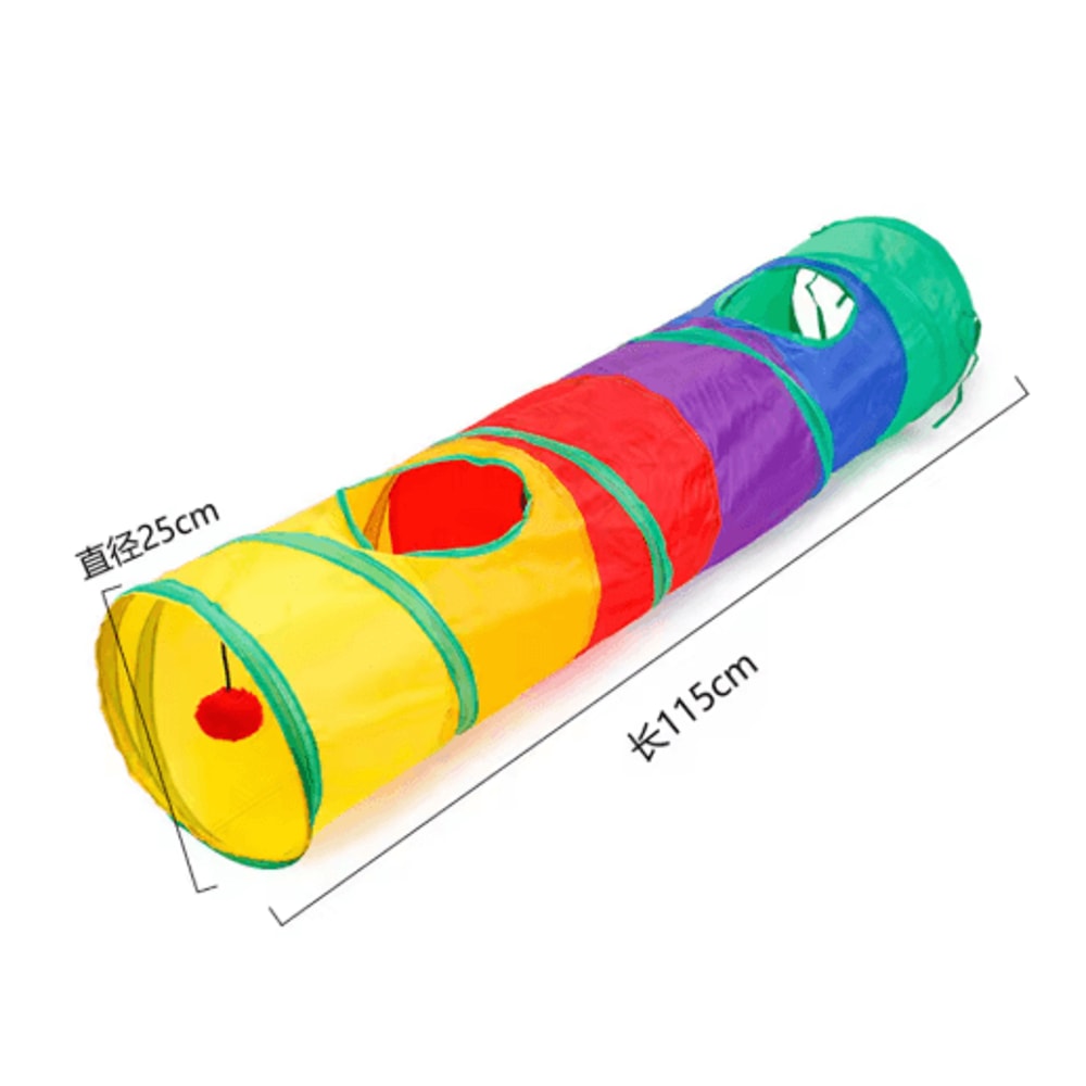 Collapsible Cat Tunnel Play Tube Cat Tunnel For Indoor Outdoor Exercise Training Interactive Fun 6