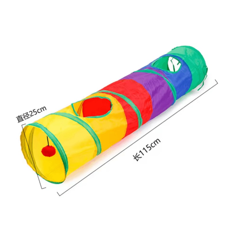 Collapsible Cat Tunnel Play Tube Cat Tunnel For Indoor Outdoor Exercise Training Interactive Fun 6
