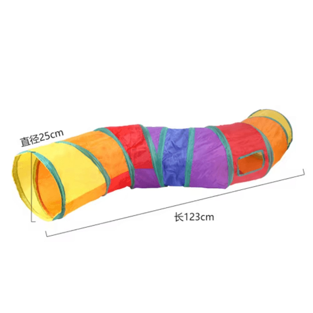 Collapsible Cat Tunnel Play Tube Cat Tunnel For Indoor Outdoor Exercise Training Interactive Fun 7