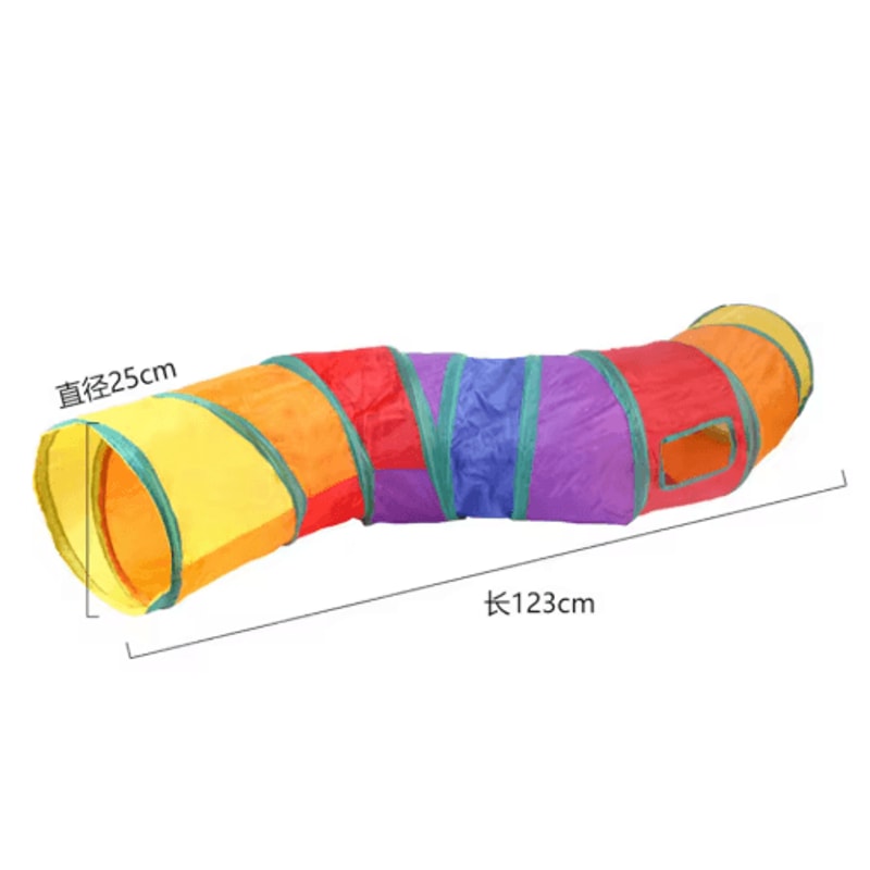 Collapsible Cat Tunnel Play Tube Cat Tunnel For Indoor Outdoor Exercise Training Interactive Fun 7