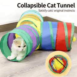 collapsible cat tunnel play tube cat tunnel for indoor & outdoor exercise training & interactive fun
