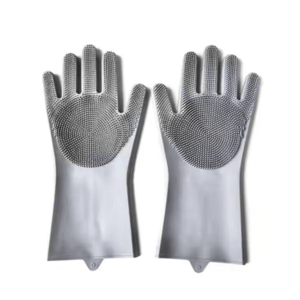 Magic Silicone Pet Bathing Glove Pet Grooming Glove For Bathing Deshedding Gentle Massage 2