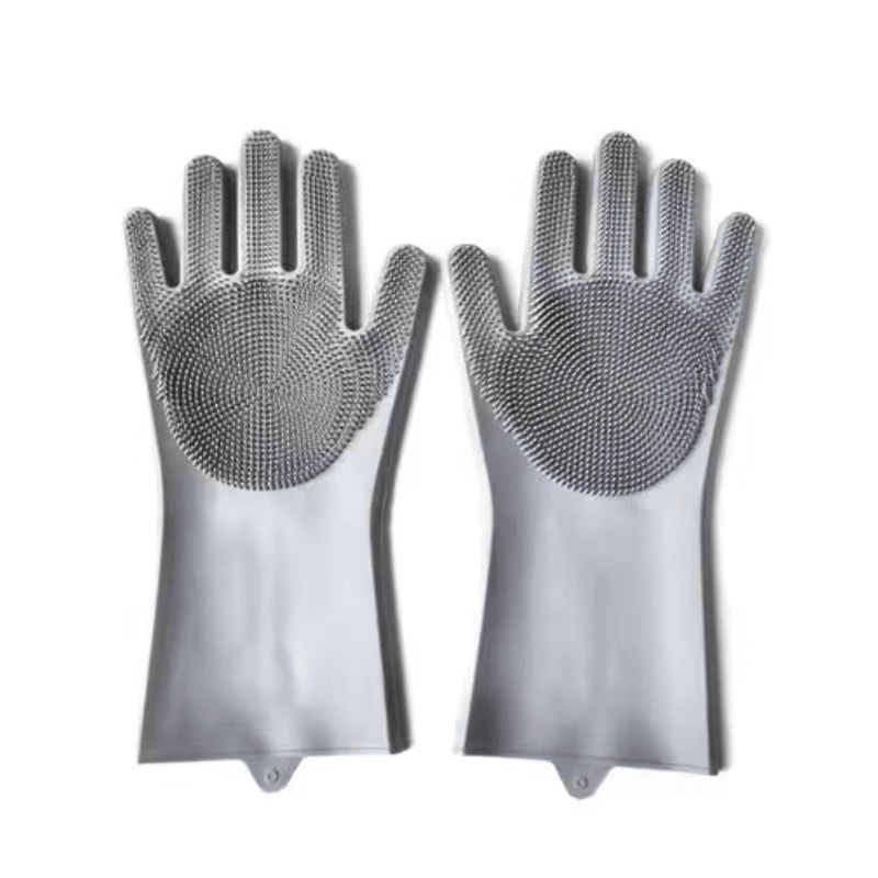 Magic Silicone Pet Bathing Glove Pet Grooming Glove For Bathing Deshedding Gentle Massage 2