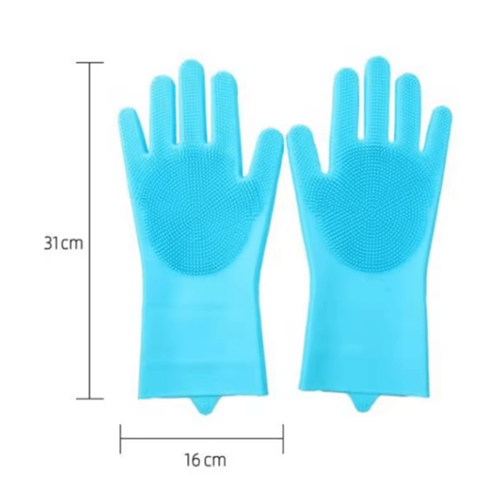 Magic Silicone Pet Bathing Glove Pet Grooming Glove For Bathing Deshedding Gentle Massage 3