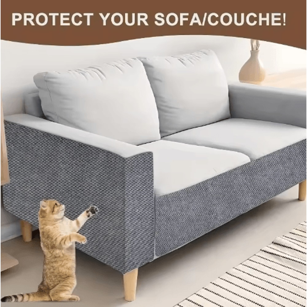 SelfAdhesive Cat Scratching Board Cat Scratching Pad For Furniture Protection DIY Wall Scratching 11