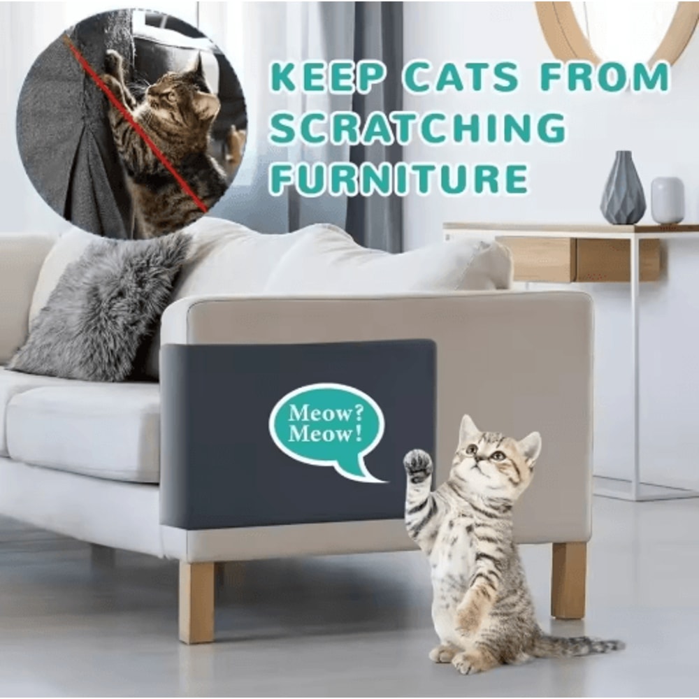 SelfAdhesive Cat Scratching Board Cat Scratching Pad For Furniture Protection DIY Wall Scratching 12