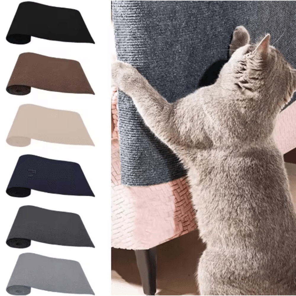 SelfAdhesive Cat Scratching Board Cat Scratching Pad For Furniture Protection DIY Wall Scratching 0