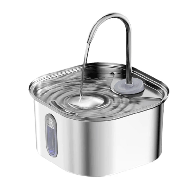 Stainless Steel Automatic Pet Water Fountain Cat Water Fountain With Ultra Quiet USB Pump Fresh Wa 3