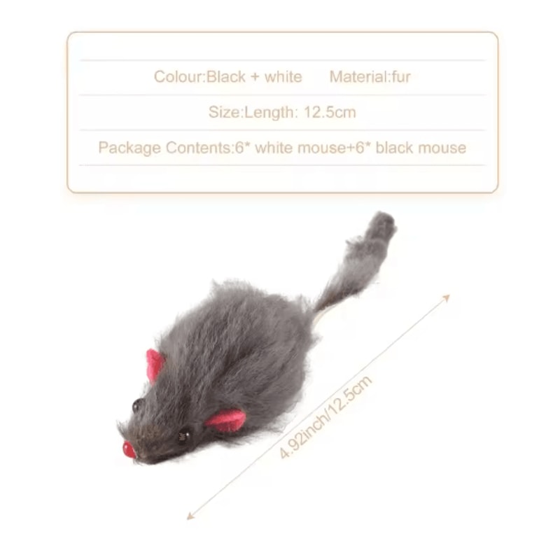 Plush Mouse Cat Toy 10Pack Cat Toys For Hunting Chasing Interactive Play 2