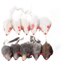 plush mouse cat toy 10-pack cat toys for hunting chasing & interactive play
