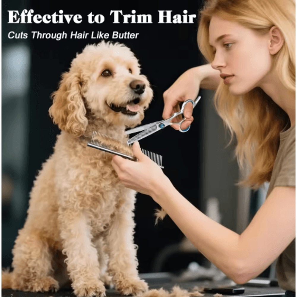 Professional 4in1 Pet Grooming Scissors Set Pet Grooming Scissors Kit For Cats Dogs 5