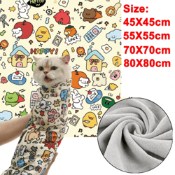 cat swaddle wrap restraint blanket cat grooming wrap for safe medication nail trimming & stress-free handling