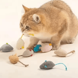 interactive plush rat cat toy cat toy mouse for hunting, chasing & indoor play