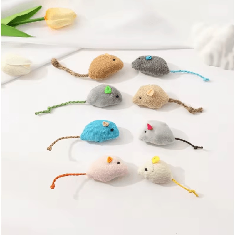 Interactive Plush Rat Cat Toy Cat Toy Mouse For Hunting Chasing Indoor Play 7