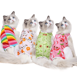 breathable cat recovery suit cat recovery suit for post-surgery protection & comfortable healing