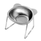 Elevated Stainless Steel Cat Bowl Raised Cat Bowl With 15 Tilted Design For Healthier Feeding 1