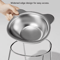 Elevated Stainless Steel Cat Bowl Raised Cat Bowl With 15 Tilted Design For Healthier Feeding 4