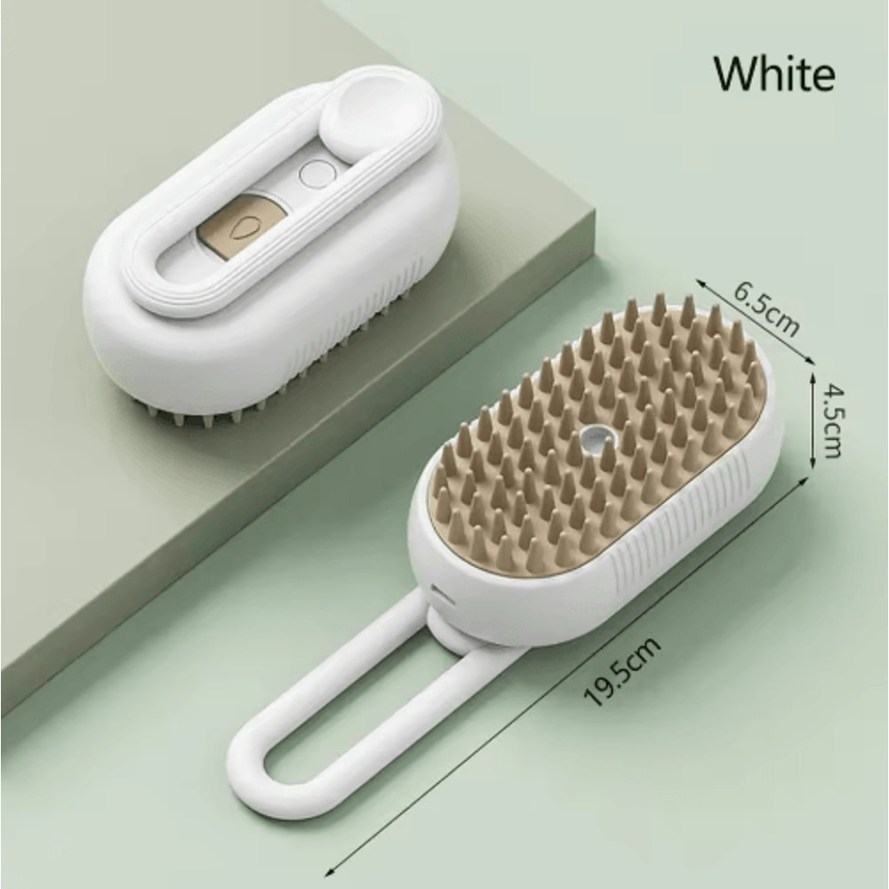 3in1 Rechargeable Steam Pet Grooming Brush Pet Grooming Brush With Spray Massage Deshedding Techno 1