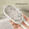 3in1 Rechargeable Steam Pet Grooming Brush Pet Grooming Brush With Spray Massage Deshedding Techno 3