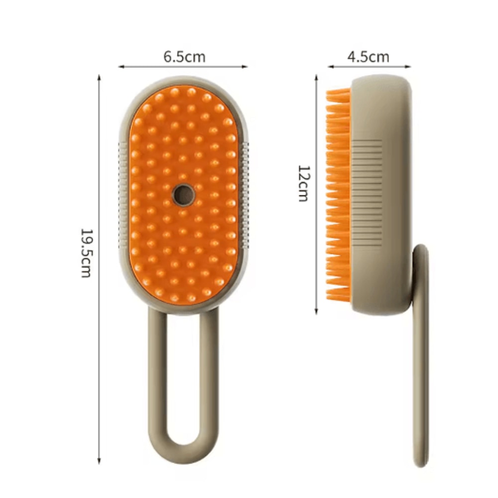 3in1 Rechargeable Steam Pet Grooming Brush Pet Grooming Brush With Spray Massage Deshedding Techno 5