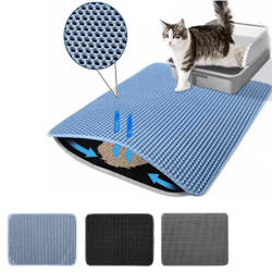 double-layer waterproof cat litter mat cat litter mat with non-slip design for cleaner floors