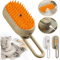 3in1 Steam Cat Grooming Brush Steam Cat Brush With Spray Massage Pet Hair Removal 0