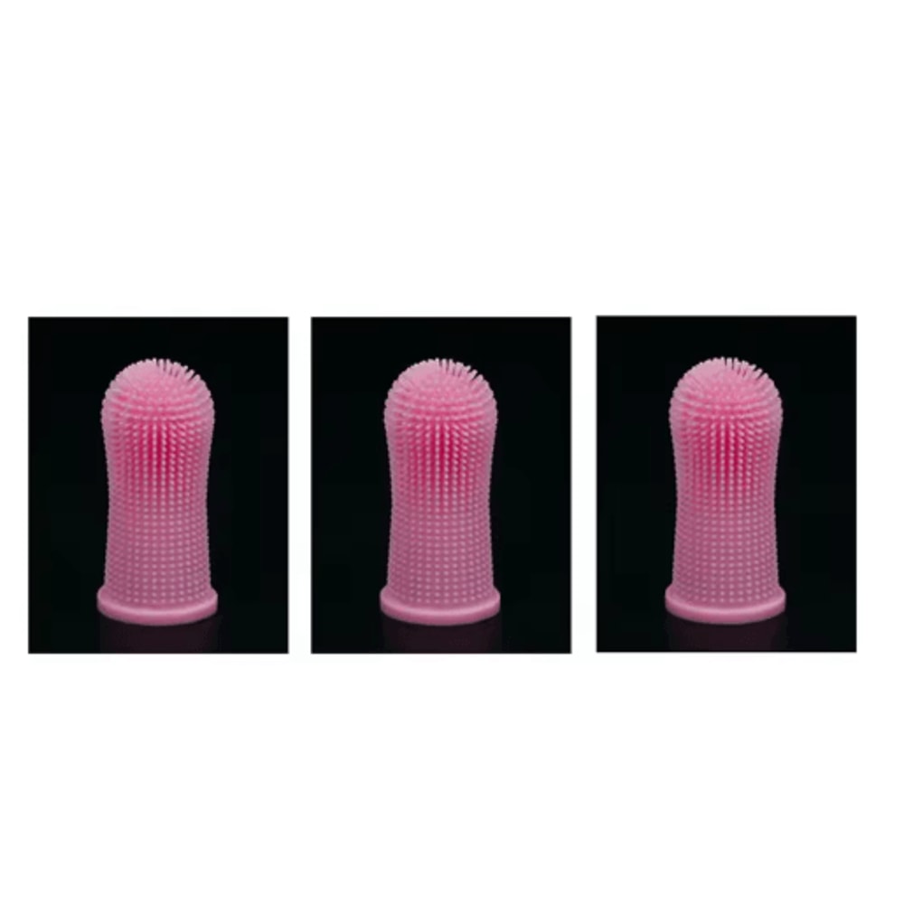 Silicone Pet Finger Toothbrush Pet Toothbrush For Gentle Teeth Cleaning Fresh Breath Care 2