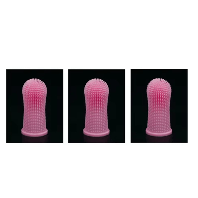 Silicone Pet Finger Toothbrush Pet Toothbrush For Gentle Teeth Cleaning Fresh Breath Care 2