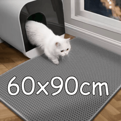 large honeycomb cat litter mat cat litter mat with double-layer waterproof design for cleaner floors