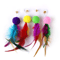 9Pack Feather Replacement Cat Toy Set Feather Cat Toy Refills For Interactive Wand Fishing Rod Toy 3