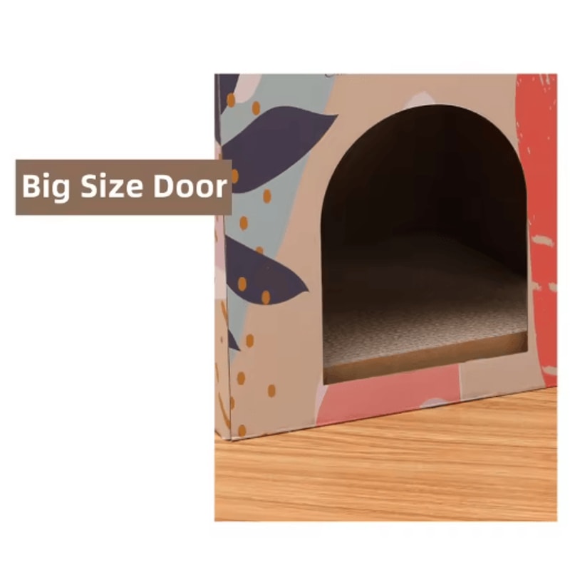 DoubleLayer Cat Scratching House Cat Scratching Pad Cozy Cat Condo For Indoor Cats 3
