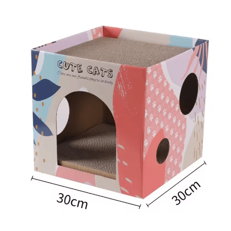 DoubleLayer Cat Scratching House Cat Scratching Pad Cozy Cat Condo For Indoor Cats 4