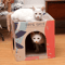 DoubleLayer Cat Scratching House Cat Scratching Pad Cozy Cat Condo For Indoor Cats 0