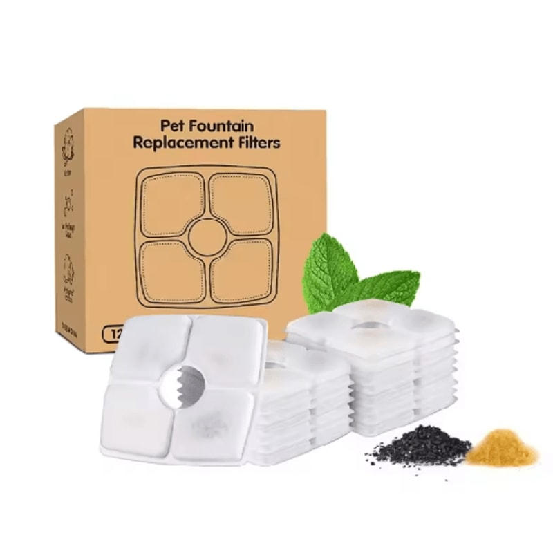 Square Cat Water Fountain Filter Replacement Cat Water Fountain Filters For Fresh Clean Pet Drinkin 1