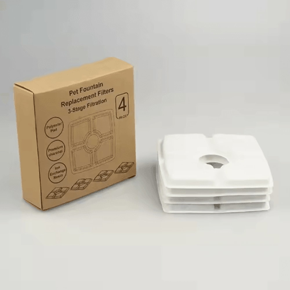 Square Cat Water Fountain Filter Replacement Cat Water Fountain Filters For Fresh Clean Pet Drinkin 3