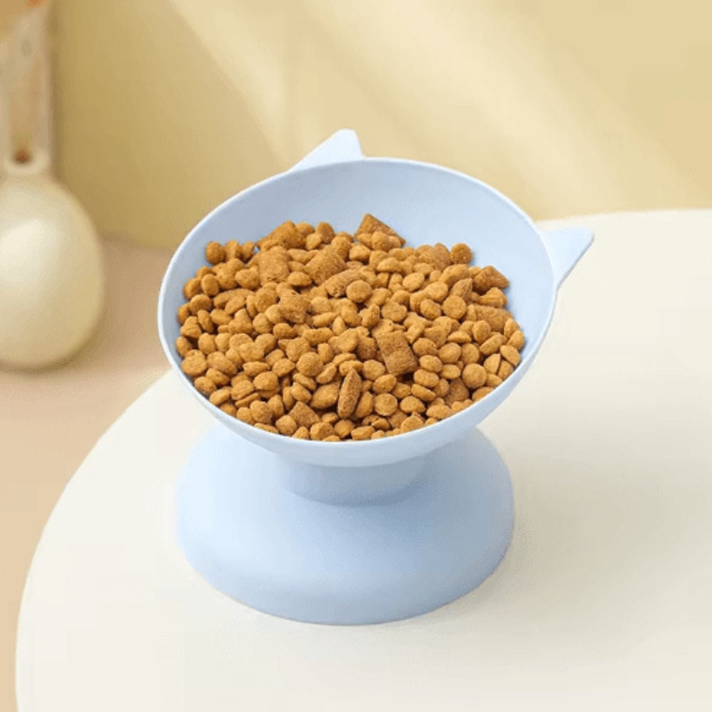 Elevated 45 Pet Feeding Bowl Raised Cat Bowl With Neck Protection AntiTip Design 8