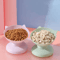 Elevated 45 Pet Feeding Bowl Raised Cat Bowl With Neck Protection AntiTip Design 0