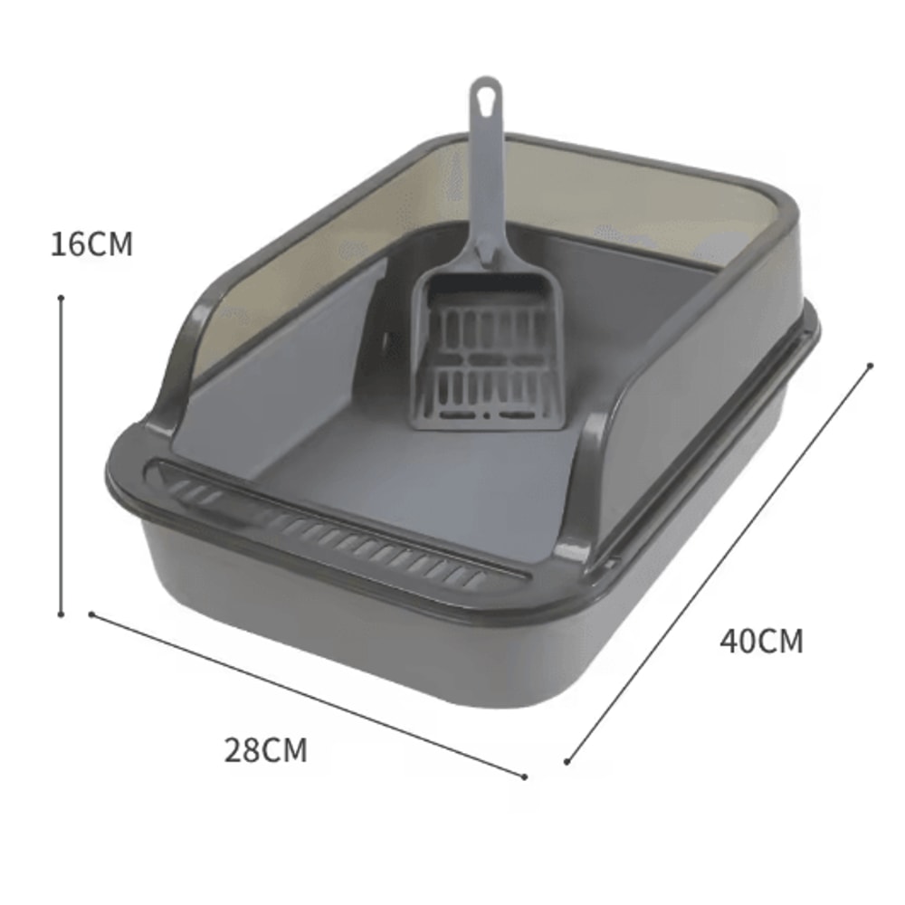 SemiEnclosed Cat Litter Box Cat Litter Box With High Sides Splashproof Design For Cleaner Homes 2