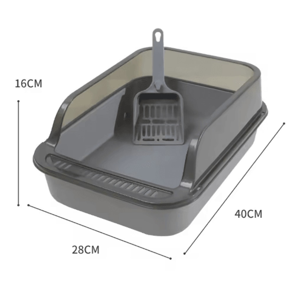 SemiEnclosed Cat Litter Box Cat Litter Box With High Sides Splashproof Design For Cleaner Homes 3