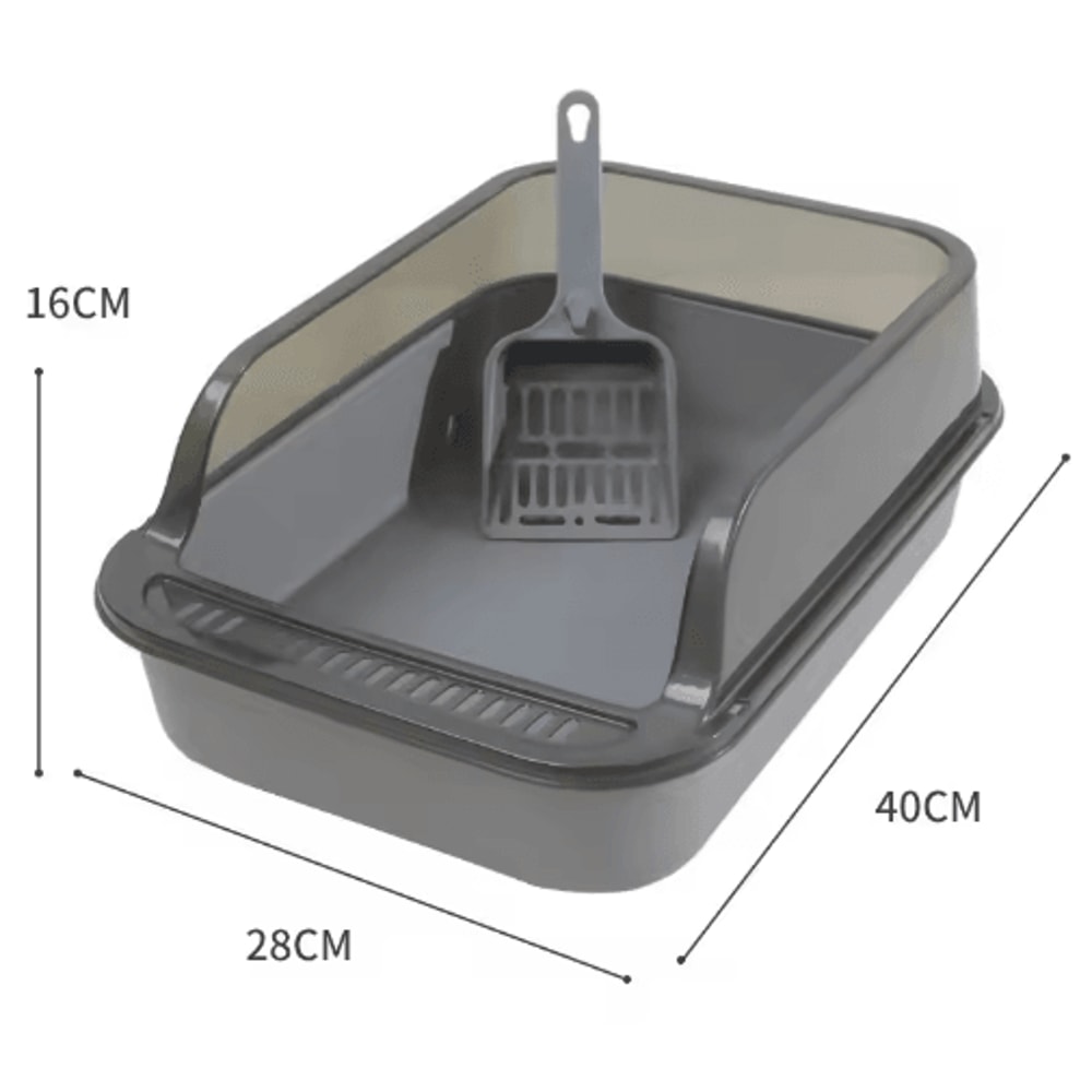 SemiEnclosed Cat Litter Box Cat Litter Box With High Sides Splashproof Design For Cleaner Homes 7