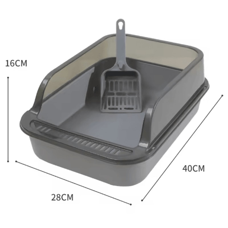SemiEnclosed Cat Litter Box Cat Litter Box With High Sides Splashproof Design For Cleaner Homes 7