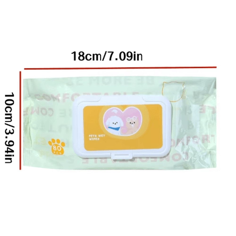 3Pack Pet Cleaning Wipes Pet Wipes For Tear Stains Body Cleaning Fresh Odor Control 1