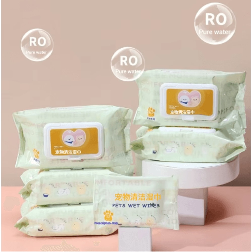 3Pack Pet Cleaning Wipes Pet Wipes For Tear Stains Body Cleaning Fresh Odor Control 4